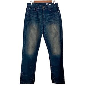 George Dark StoneWash Denim Athletic Fit Jeans Relaxed Tapered Leg Men’s 31 X 30